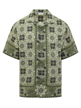 Bowling Shirt with Floral Foliage Print - COLLEZIONE TEAM EC | $store$