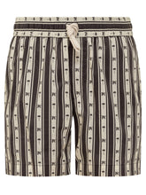 PA Monogram Striped Shorts - EXTRA EXCLUSIVE MAN | $store$