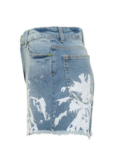 Denim Shorts with Texture Print - Barrow | $store$