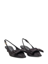 Satin Slingback with Bow - Dolce & Gabbana | $store$