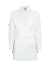 White Dress with Flowers - Elisabetta Franchi Kids | $store$