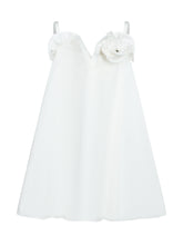 White Dress with Straps and Application - Elisabetta Franchi Kids | $store$