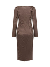 Dolce & Gabbana Satin Long-Sleeve Dress - Dolce & Gabbana | $store$
