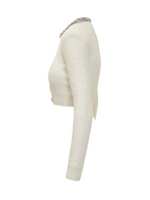 Self-Portrait Cropped Ivory Cardigan - EXTRA EXCLUSIVE WOMAN | $store$