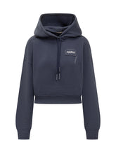 Felpa con cappuccio Marni in cotone blu - Donna | $store$