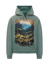 Dsquared2 Felpa Verde con Cappuccio e Stampa Heritage - Dsquared2 | $store$
