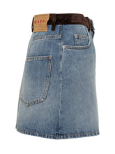 Gonna Marni in Denim con Dettagli a Contrasto - Donna | $store$