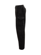 Pantaloni GCDS in Velluto Nero con Tasche Cargo - Fall/Winter 25 | $store$