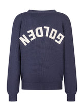 Golden Goose Kids Blue Sweater with Logo - Fall/Winter 25 | $store$