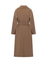 Weekend Max Mara Camel Wool Coat with Belt - COLLEZIONE TEAM EC | $store$