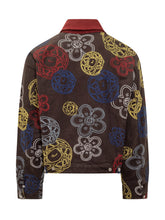 Kenzo Cotton Jacket with Multicolor Floral Print - EXTRA EXCLUSIVE MAN | $store$