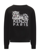Kenzo Black Tiger Logo Cardigan for Men - EXTRA EXCLUSIVE MAN | $store$