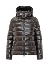 Moncler glossy black puffer jacket with hood - COLLEZIONE TEAM EC | $store$