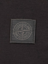 Stone Island Black Long Sleeve Polo with Logo for Men - Fall/Winter 25 | $store$