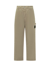 Stone Island Beige Cotton Pants - Fall/Winter 25 | $store$