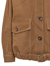 Giacca in Pelle Cammello con Cintura Iro - Donna | $store$