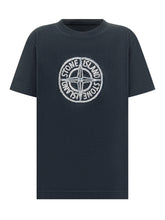 T-shirt Stone Island Kids con Logo Ricamato - Bambini | $store$