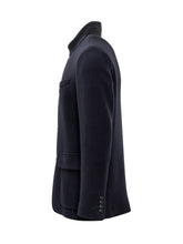 Fay Blue Jacket with Mandarin Collar and Hook - Fall/Winter 25 | $store$