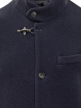 Fay Blue Jacket with Mandarin Collar and Hook - Fall/Winter 25 | $store$