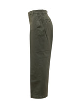 Thom Browne Olive Green Cotton Trousers - EXTRA EXCLUSIVE MAN | $store$
