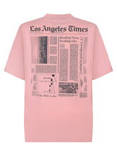 Palm Angels Pink Los Angeles Times T-shirt - Fall/Winter 25 | $store$