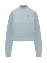 Palm Angels Light Blue Sweatshirt with Embroidered Teddy - Fall/Winter 25 | $store$
