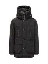 Black Technical Parka with Hood Woolrich - Fall/Winter 25 | $store$