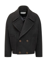 Lanvin Short Peacoat in Lana - Fall/Winter 25 | $store$