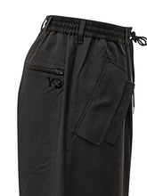 Pantaloni larghi neri con bande laterali Y-3 - Fall/Winter 25 | $store$