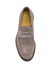 Doucal's Grey Suede Loafer with Penny Strap - Doucal's | $store$