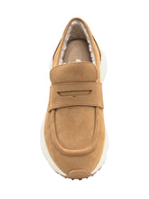 Tod's Camel Suede Loafers - EXTRA EXCLUSIVE WOMAN | $store$