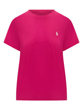 Fuchsia Crew Neck T-shirt with White Logo – Polo Ralph Lauren - COLLEZIONE TEAM EC | $store$