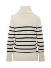 Maglione a Righe in Cashmere con Bottoni Kujten - COLLEZIONE TEAM EC | $store$