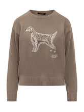 Lauren Ralph Lauren Taupe Sweater With Dog Embroidery - EXTRA EXCLUSIVE WOMAN | $store$