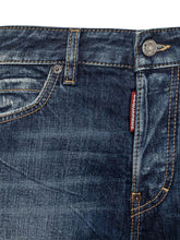 Dsquared2 Jeans a Gamba Larga in Denim Blu Effetto Vintage - Donna | $store$