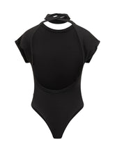 Dsquared2 Body Nero con Stampa e Laccio al Collo - Donna | $store$