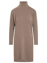 Taupe Knit Turtleneck Dress by Fabiana Filippi - EXTRA EXCLUSIVE WOMAN | $store$