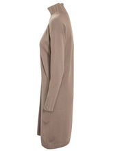 Taupe Knit Turtleneck Dress by Fabiana Filippi - EXTRA EXCLUSIVE WOMAN | $store$