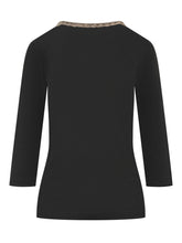 Black T-Shirt with Embroidered by Fabiana Filippi - EXTRA EXCLUSIVE WOMAN | $store$