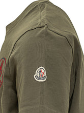T-shirt Logo Patch Verde Moncler - EXTRA EXCLUSIVE MAN | $store$