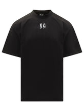 44 Label Group Black T-Shirt with Embroidered Logo - 44 Label Group | $store$