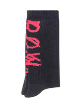 44 Label Group Black Socks with Pink Logo - 44 Label Group | $store$