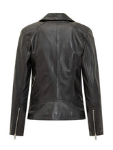 Giacca in Pelle Bully Nera Biker - Bully | $store$