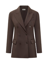 Blazer Parosh Doppiopetto Marrone - COLLEZIONE TEAM EC | $store$