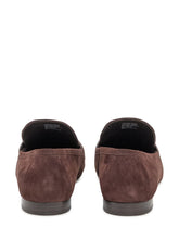 Tory Burch Brown Suede Loafers with Logo - EXTRA EXCLUSIVE WOMAN | $store$