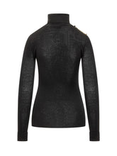 Elisabetta Franchi Black Turtleneck with Logo Print - Elisabetta Franchi | $store$