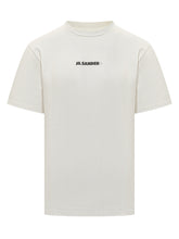 White T-shirt with Minimal Logo by Jil Sander - EXTRA EXCLUSIVE MAN | $store$