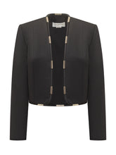 Genny Giacca Nera con Dettagli Metallici - COLLEZIONE TEAM EC | $store$