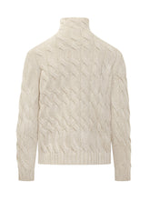 Gran Sasso cream wool cable-knit turtleneck - Fall/Winter 25 | $store$