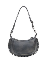 Isabel Marant Borsa Oskan Moon-GD in Pelle Vintage Nera - Donna | $store$